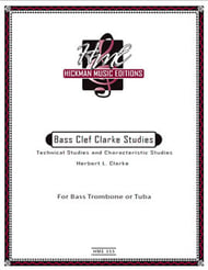 Bass Clef Clarke Studies Bass Trombone or Tuba cover